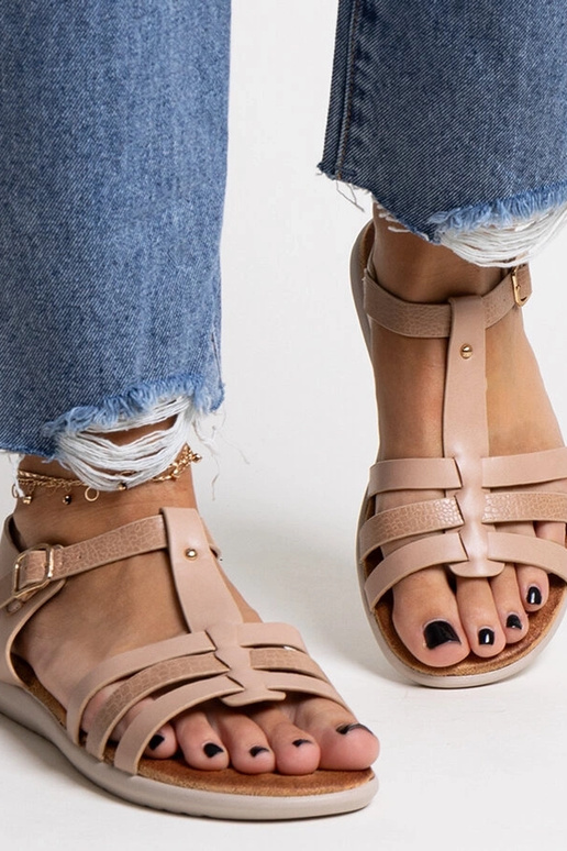 Black sandals on a block heel Millo