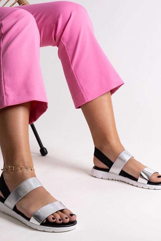 Black sandals on a block heel Millo