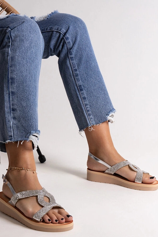 Black sandals on a block heel Millo