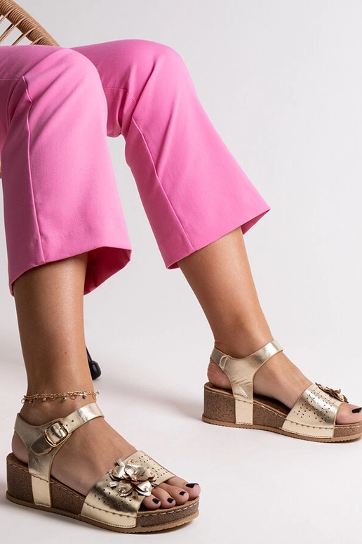 Black sandals on a block heel Millo