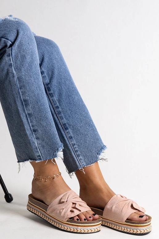 Black sandals on a block heel Millo