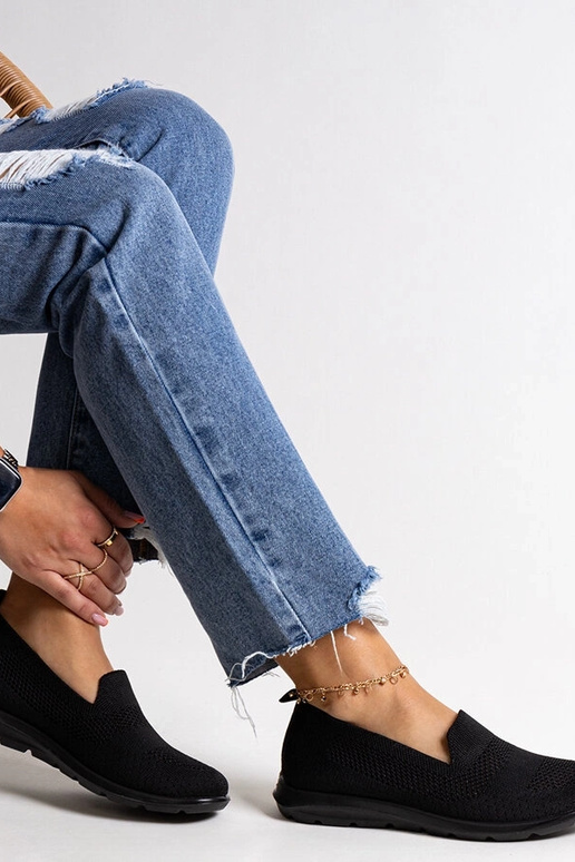 Czarne tenisówki na piankowej...