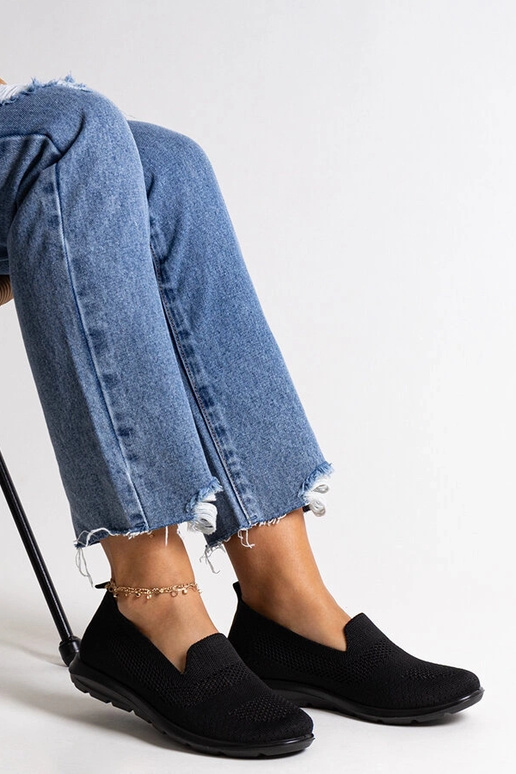 Czarne tenisówki na piankowej...