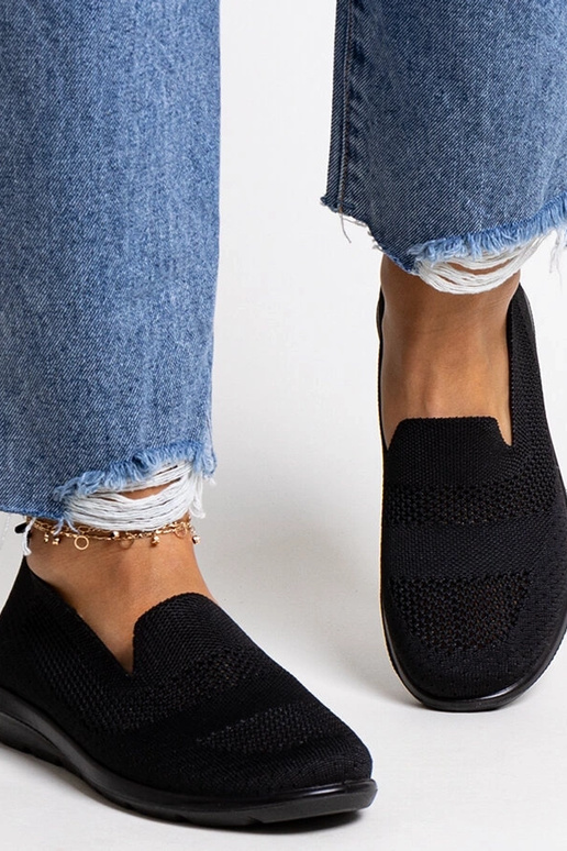 Czarne tenisówki na piankowej...