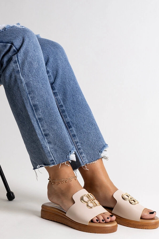 Black sandals on a block heel Millo