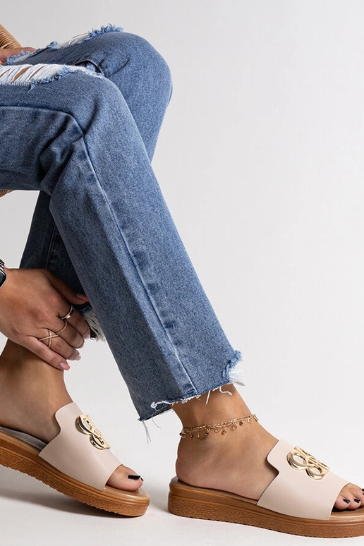 Black sandals on a block heel Millo