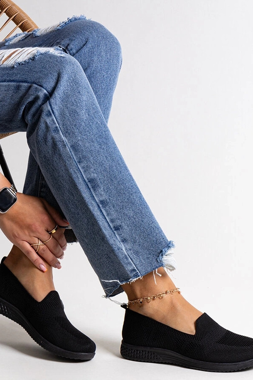 Czarne wsuwane tenisówki Abadly