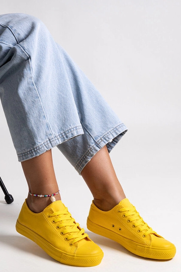 Żółte klasyczne trampki Nudar