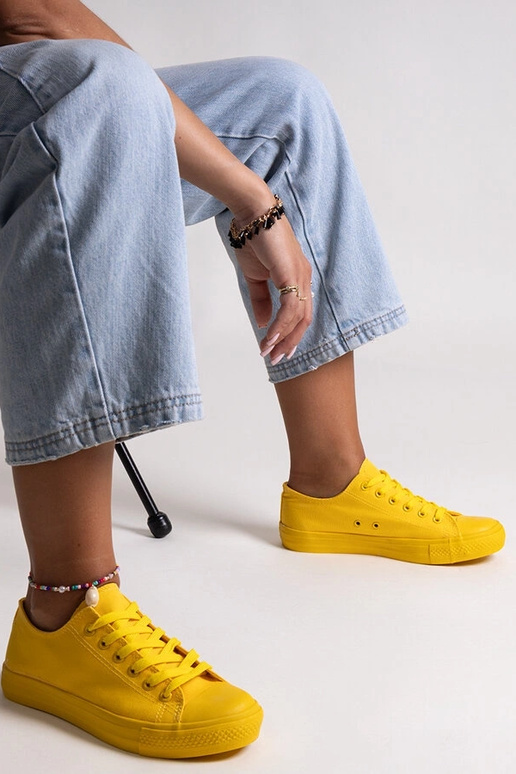 Żółte klasyczne trampki Nudar