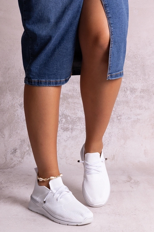 Białe wsuwane sneakersy Gaberla