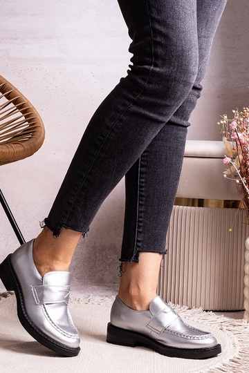 Silver loafers Ilana