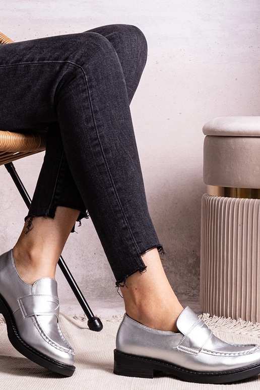 Silver loafers Ilana