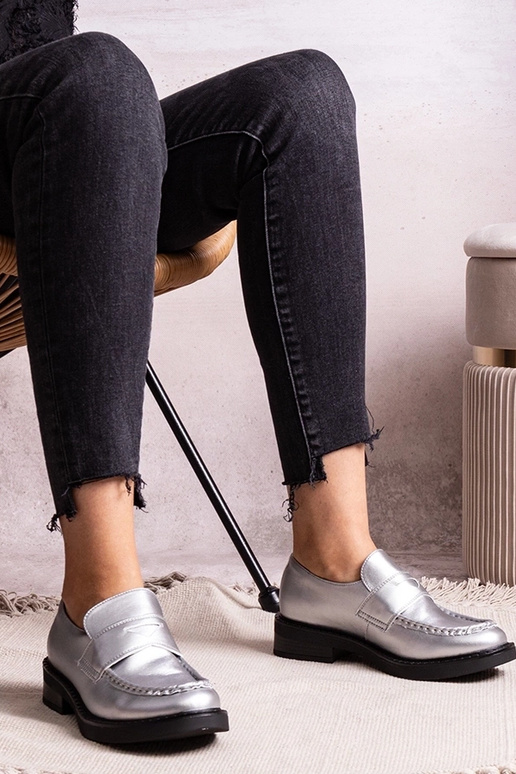 Silver loafers Ilana