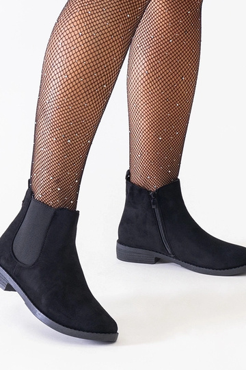 Czarne klasyczne botki z...