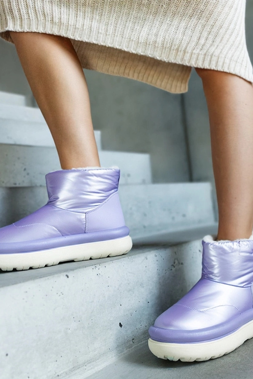 Fioletowe ciepłe śniegowce na...