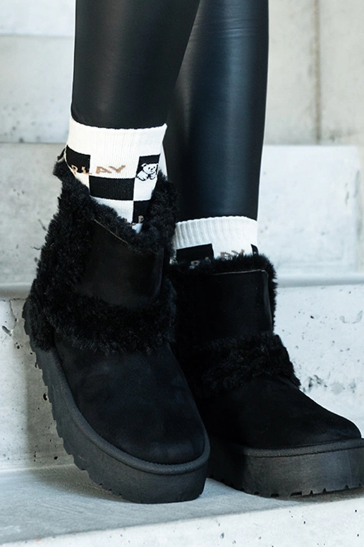 Navy-blue snowboots Emmie