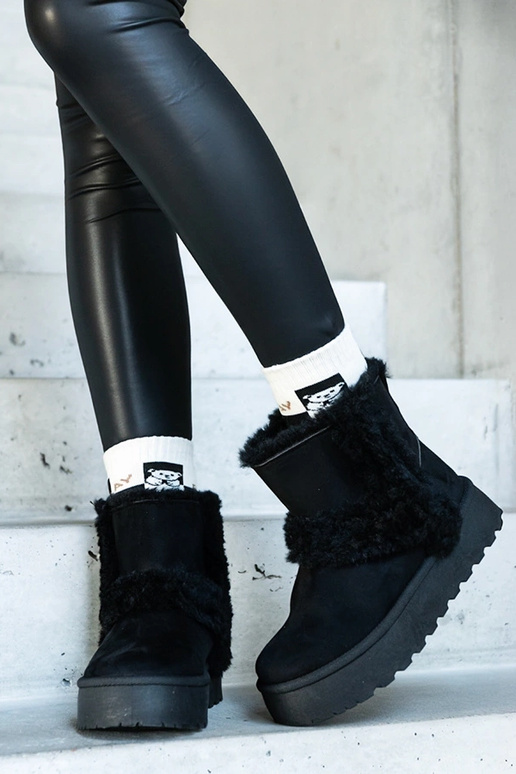 Navy-blue snowboots Emmie