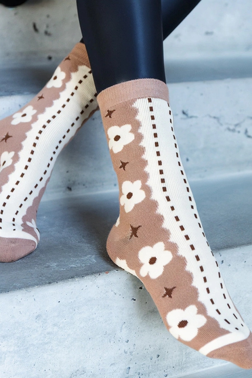 Czarno-białe ciepłe skarpetki Sella Czarno-białe ciepłe skarpetki Sella