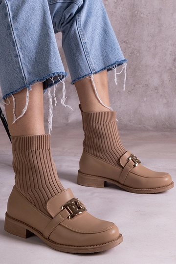 Black cowboy boots on the...