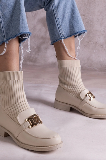 Black cowboy boots on the...