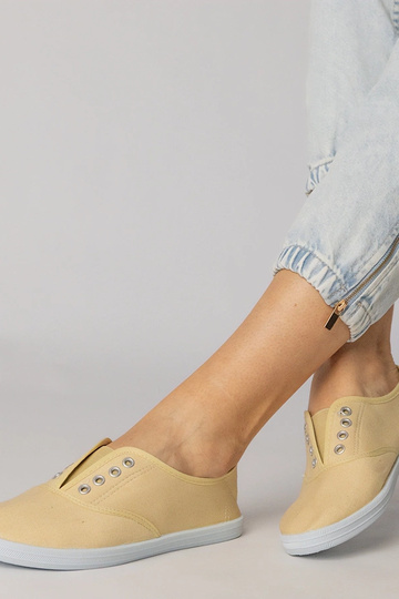 Szare materiałowe tenisówki... 2