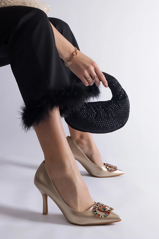 Orange neon Lorine stiletto pumps