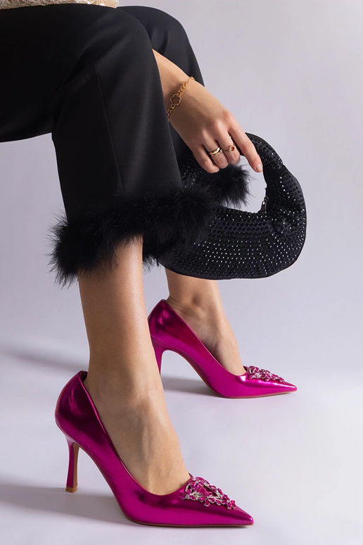 Orange neon Lorine stiletto pumps