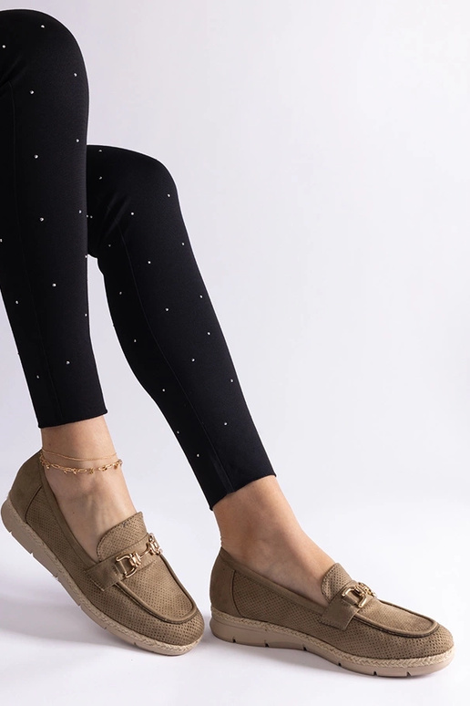 Zielone mokasyny damskie z eko zamszu... Zielone mokasyny damskie z eko zamszu...