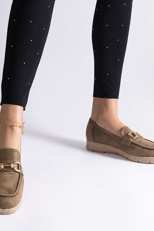 Zielone mokasyny damskie z eko zamszu... Zielone mokasyny damskie z eko zamszu...