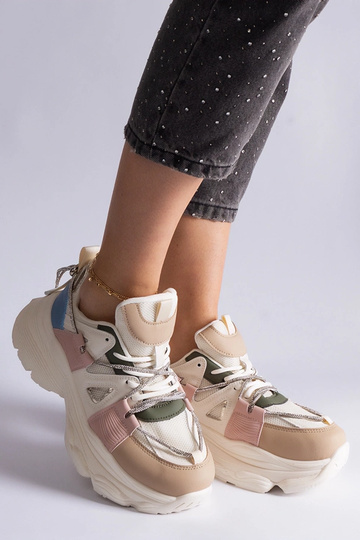 Wielokolorowe sneakersy sportowe damskie Ivett 2