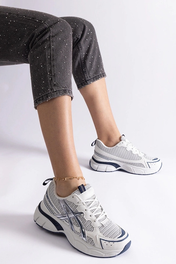 Niebieskie sportowe sneakersy damskie Ondina