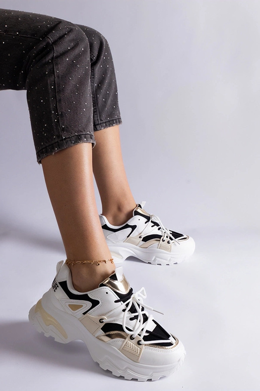 Biało-czarne sneakersy sportowe Sulamita Biało-czarne sneakersy sportowe Sulamita