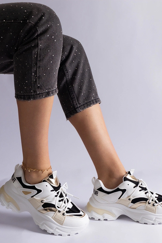 Biało-czarne sneakersy sportowe Sulamita Biało-czarne sneakersy sportowe Sulamita