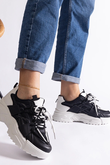 Czarne sneakersy sportowe damskie Alva 2