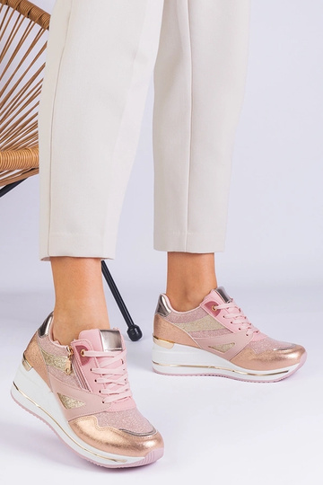 Różowe sneakersy sportowe... 2