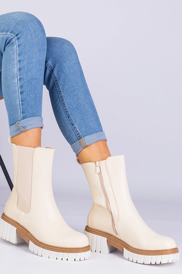 Black cowboy boots on the...