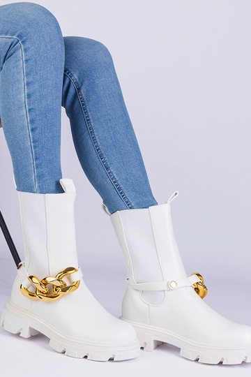 Black cowboy boots on the block heel Abigail