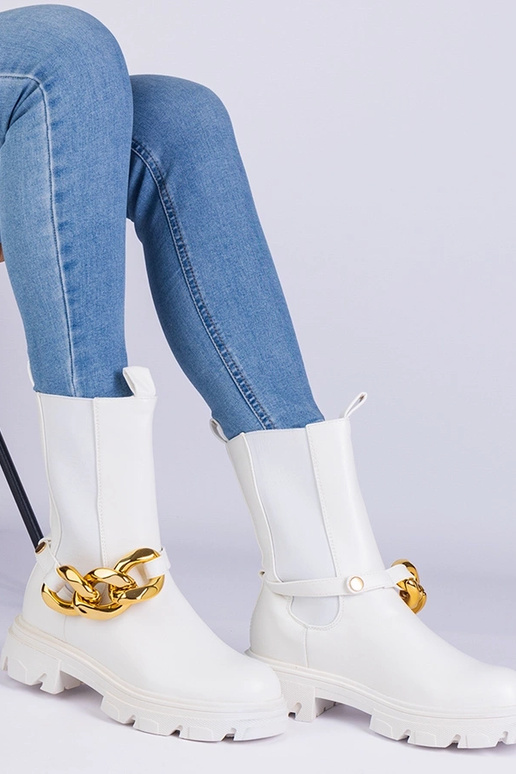 Black cowboy boots on the block heel...