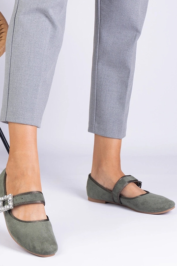 Zielone balerinki zdobione... 2