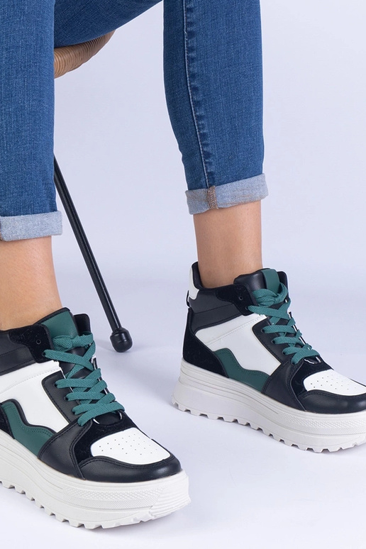 Czarno-białe sneakersy sportowe... Czarno-białe sneakersy sportowe...