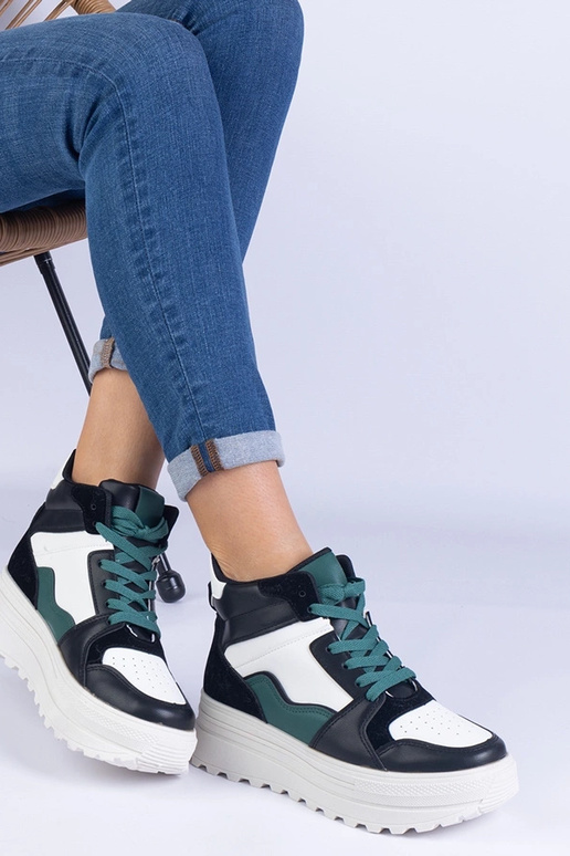 Czarno-białe sneakersy sportowe... Czarno-białe sneakersy sportowe...