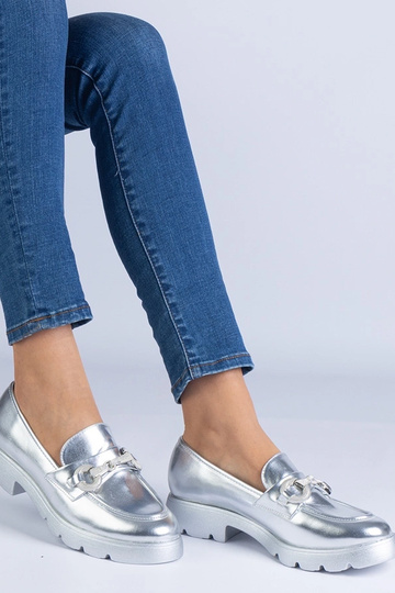 Silver loafers Ilana