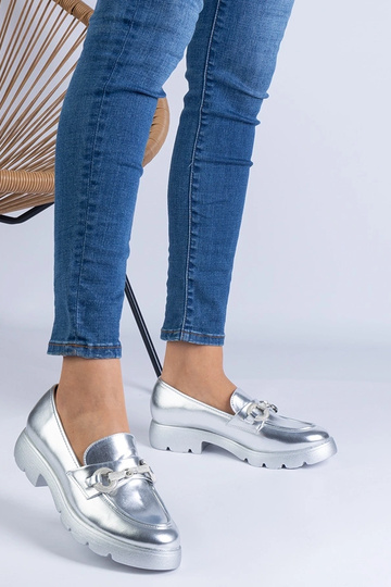 Silver loafers Ilana 2