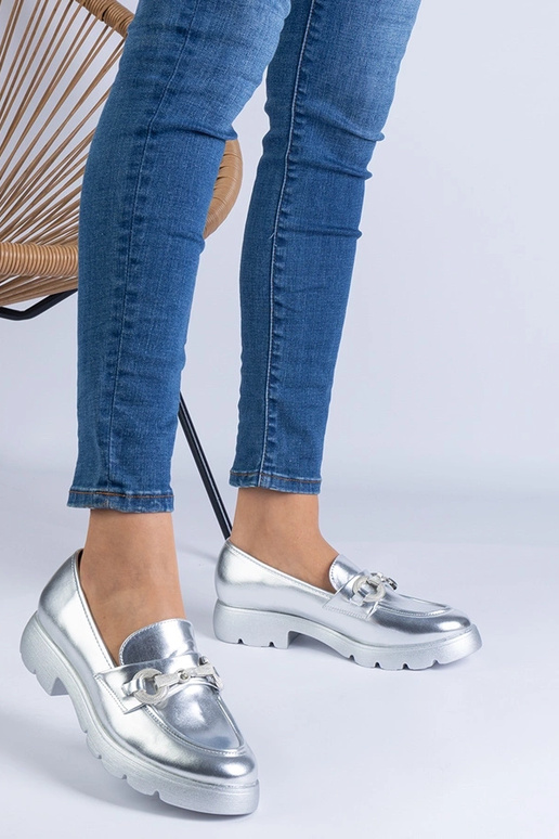 Silver loafers Ilana