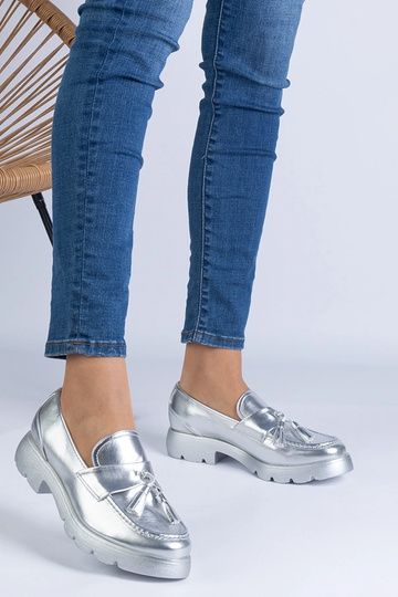 Silver loafers Ilana 2
