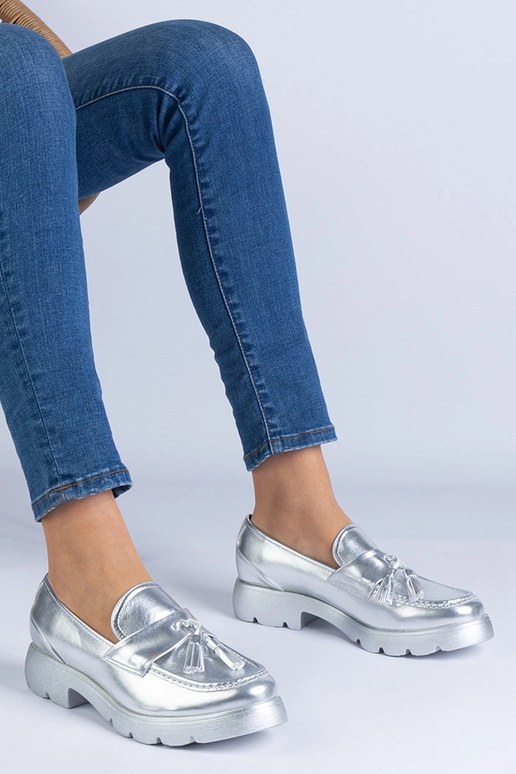 Silver loafers Ilana