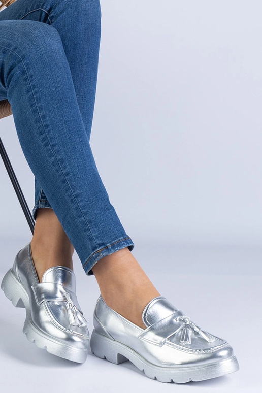 Silver loafers Ilana