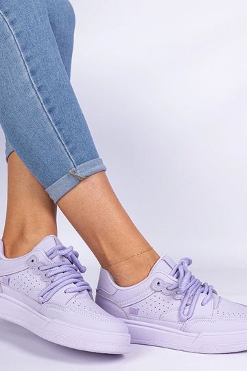 Fioletowe damskie sportowe sneakersy z ekoskóry Asphodel