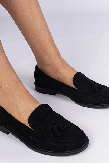 Czarne mokasyny damskie z... 2