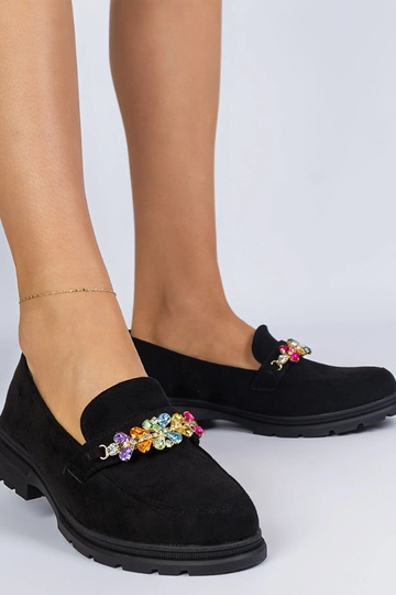 Czarne mokasyny damskie... 2